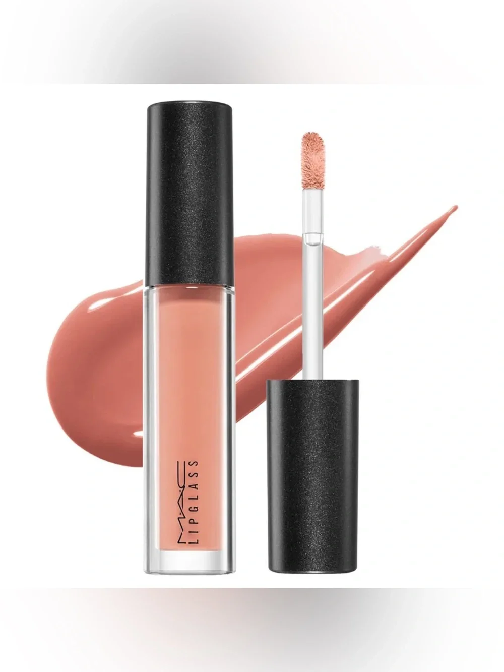 NEW✅ MAC LipGlass Lip Gloss • 309 Lust • Peachy Nude Shimmer • New in Box
